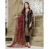 Luxury Embroidered Chiffon Semi-Stitched Suit - AY-2761, Women, 3Pcs Shalwar Suit, Rana Arts, Chase Value