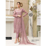 Luxury Embroidered Chiffon Semi-Stitched Suit - AY-2763, Women, 3Pcs Shalwar Suit, Rana Arts, Chase Value