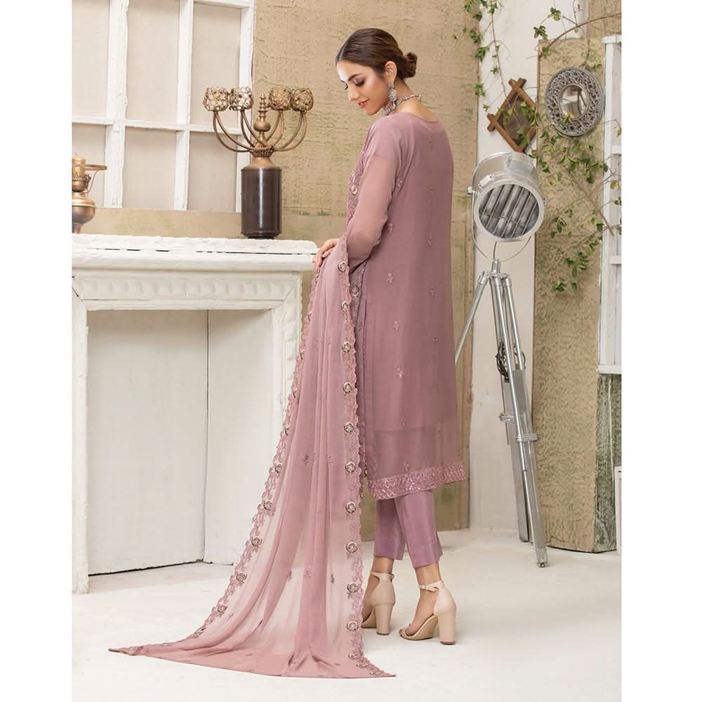 Luxury Embroidered Chiffon Semi-Stitched Suit - AY-2763, Women, 3Pcs Shalwar Suit, Rana Arts, Chase Value