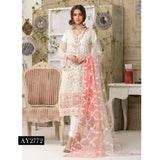 Luxury Embroidered Chiffon Semi-Stitched Suit - AY-2772, Women, 3Pcs Shalwar Suit, Rana Arts, Chase Value