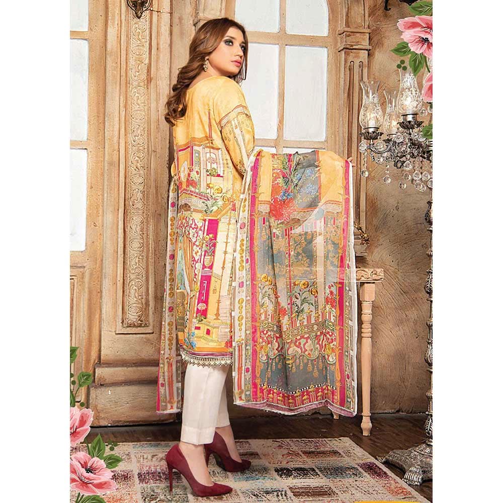 Zaarish Embroidered Unstitched 3Pcs Suit - Ay-2846, Women, 3Pcs Shalwar Suit, Rana Arts, Chase Value