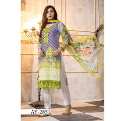 Floriani Viscose ChickenKari Embroidered Unstitched 3Pcs Suit - AY-2851, Women, 3Pcs Shalwar Suit, Rana Arts, Chase Value