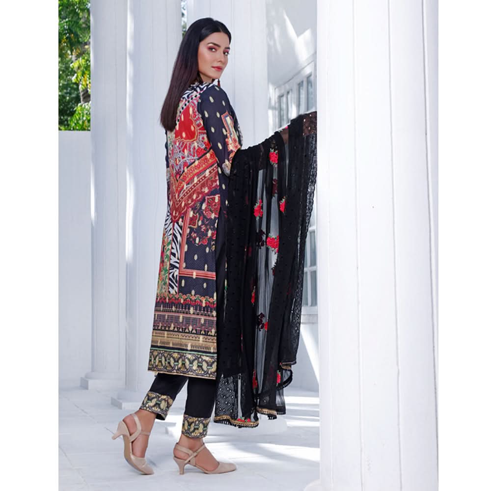 RA Emerald Jacquard Broshia Lawn 3 Pcs Un-Stitched Suit - 3, Women, 3Pcs Shalwar Suit, Rana Arts, Chase Value