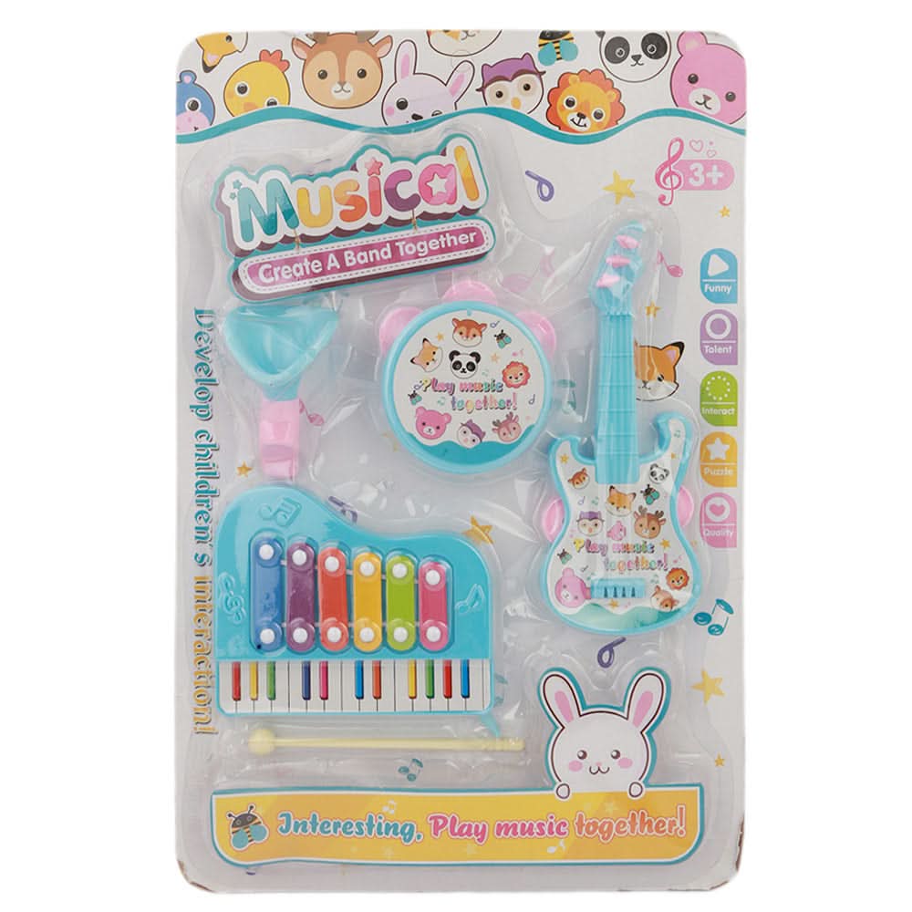 Musical Band Equipment - Light Blue, Kids, Musical Toys, Chase Value, Chase Value