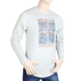 Men's Full Sleeves T Shirt - Light Grey, Men, T-Shirts And Polos, Chase Value, Chase Value