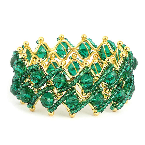 Girl's Fancy Bangles 2 Pcs - Green - test-store-for-chase-value