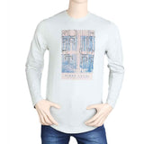 Men's Full Sleeves T Shirt - Light Grey, Men, T-Shirts And Polos, Chase Value, Chase Value