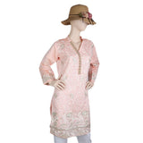 Women's Fancy Embroidered Kurti - Peach, Women's Fashion, Chase Value, Chase Value