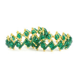 Girl's Fancy Bangles 2 Pcs - Green - test-store-for-chase-value