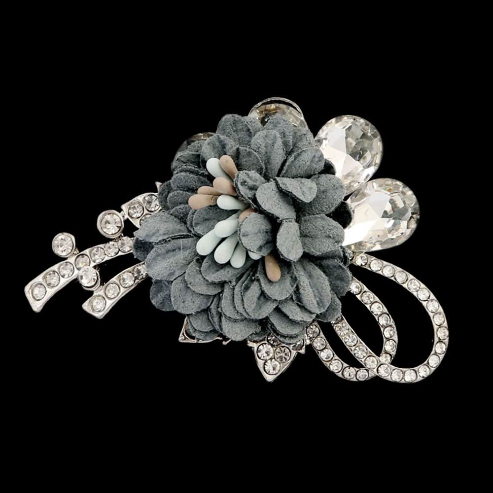 Women's Scarf Brooch - Grey, Women, Scarf Pins & Brooches, Chase Value, Chase Value