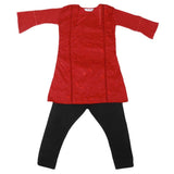 Girls Embroidered Cotton Suit 2 Pcs - Maroon, Kids, Girls Sets And Suits, Chase Value, Chase Value