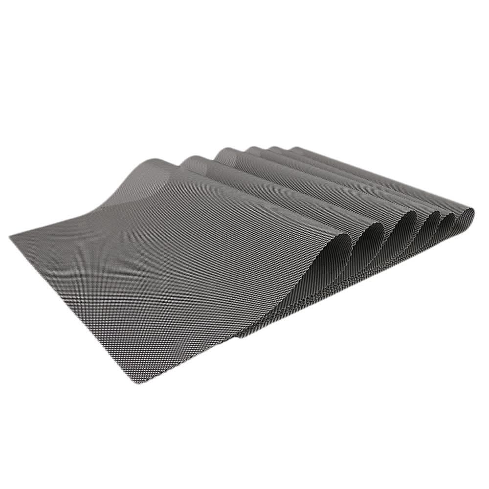 Dining Table Mats 6 Pcs - Black and White, Home & Lifestyle, Mats, Chase Value, Chase Value