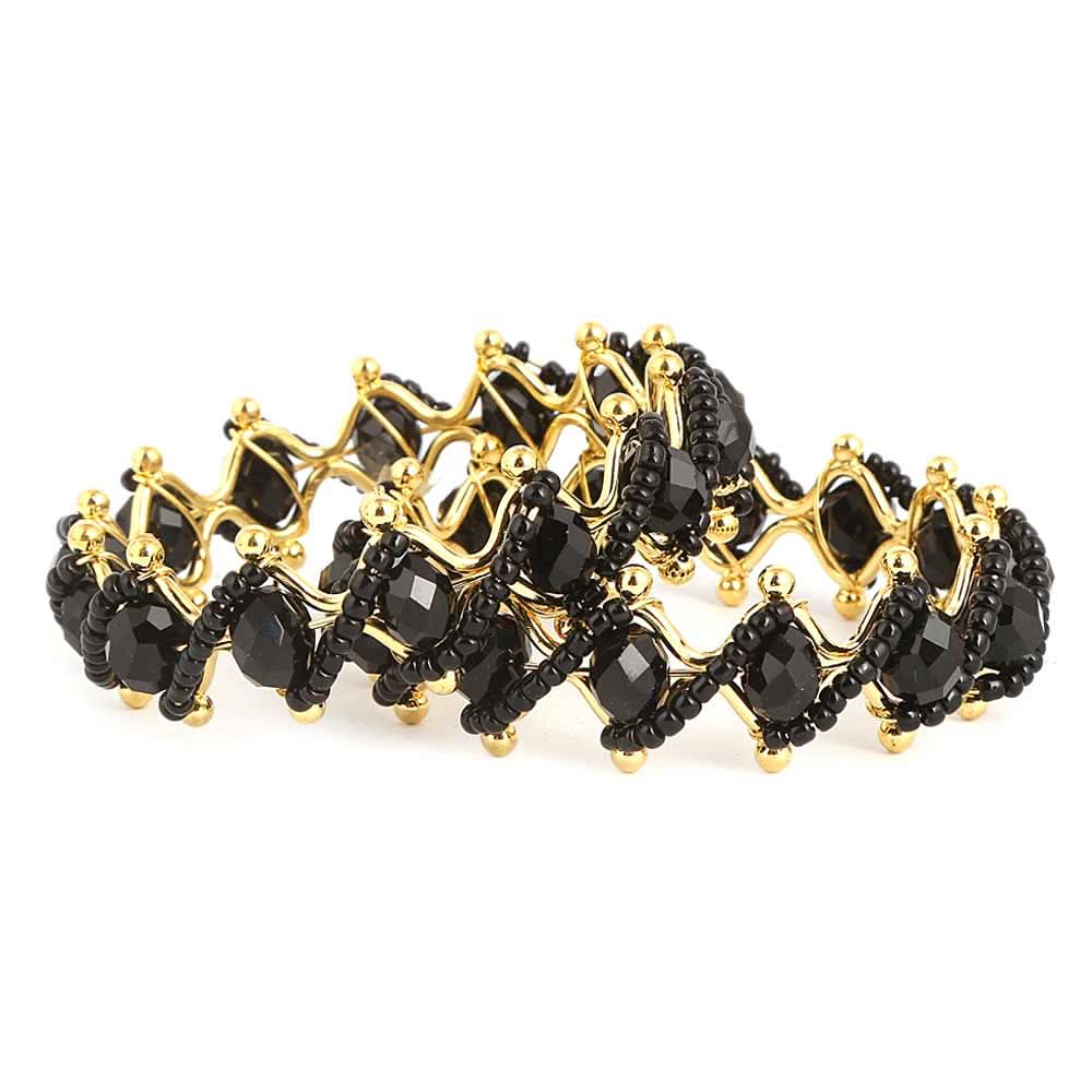 Girl's Fancy Bangles 2 Pcs - Black - test-store-for-chase-value