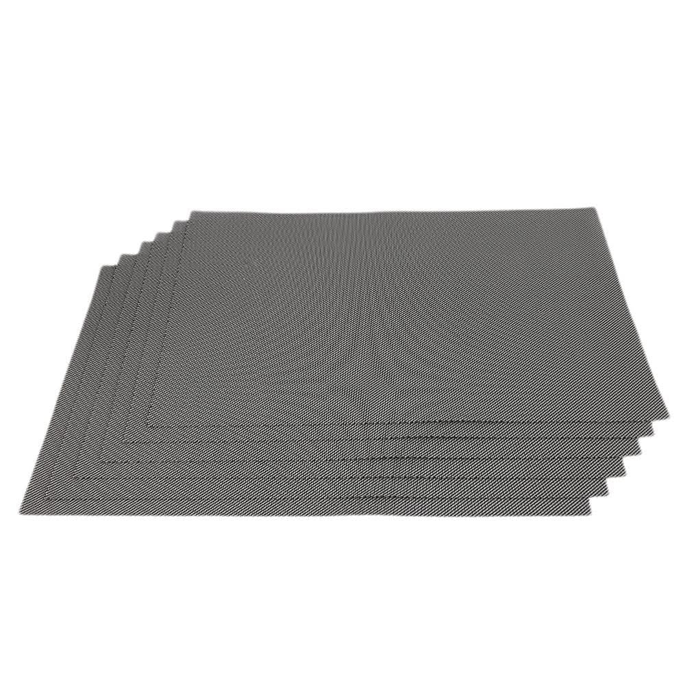 Dining Table Mats 6 Pcs - Black and White, Home & Lifestyle, Mats, Chase Value, Chase Value