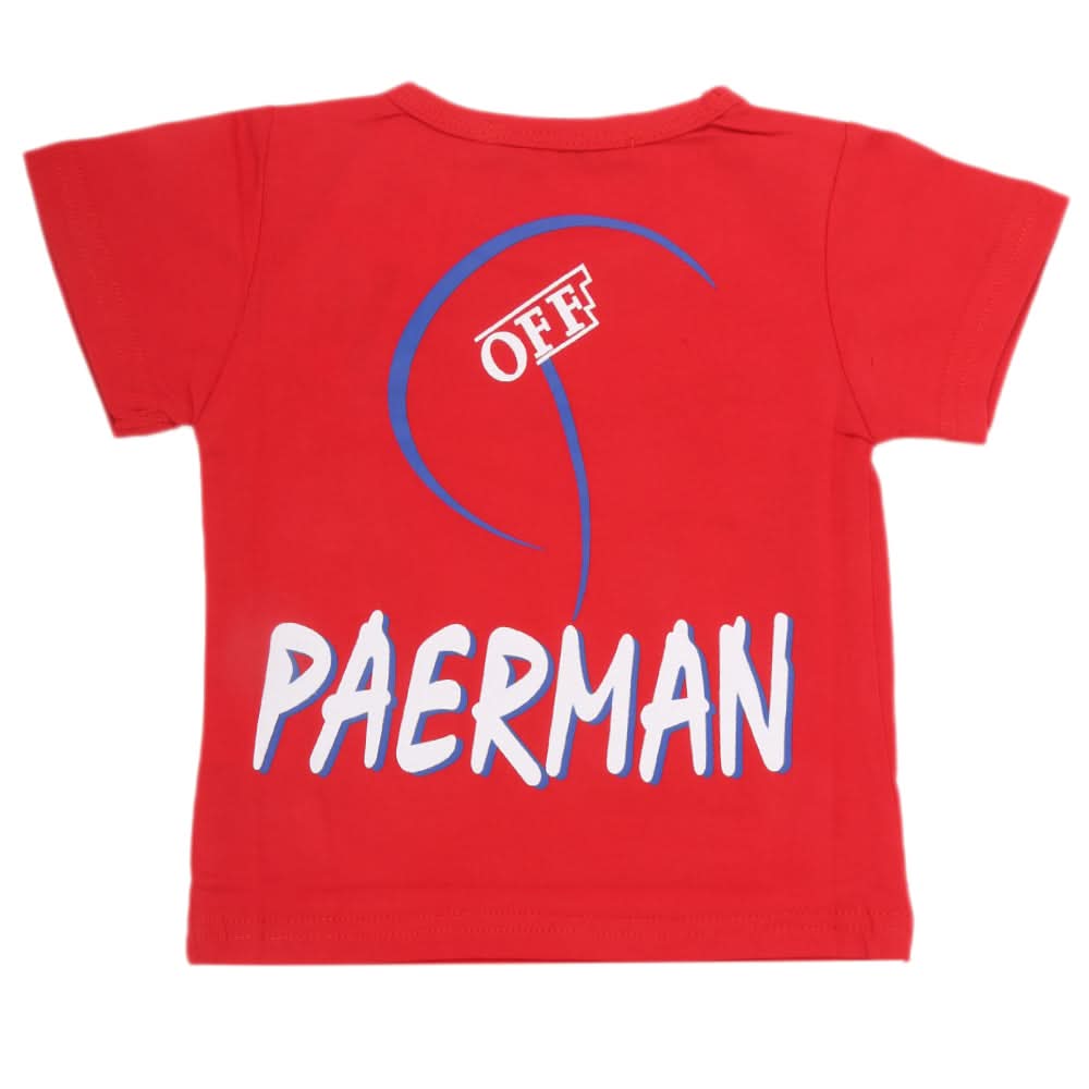 Newborn Boys T-Shirt - Red, Kids, NB Boys Shirts And T-Shirts, Chase Value, Chase Value