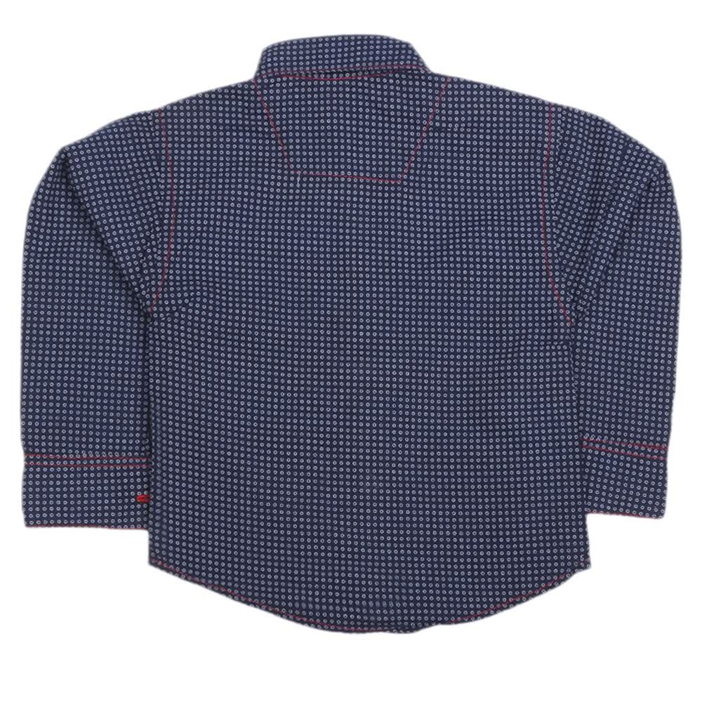 Newborn Full Sleeves Casual Shirt - Dark Blue, Kids, NB Boys Shirts And T-Shirts, Chase Value, Chase Value