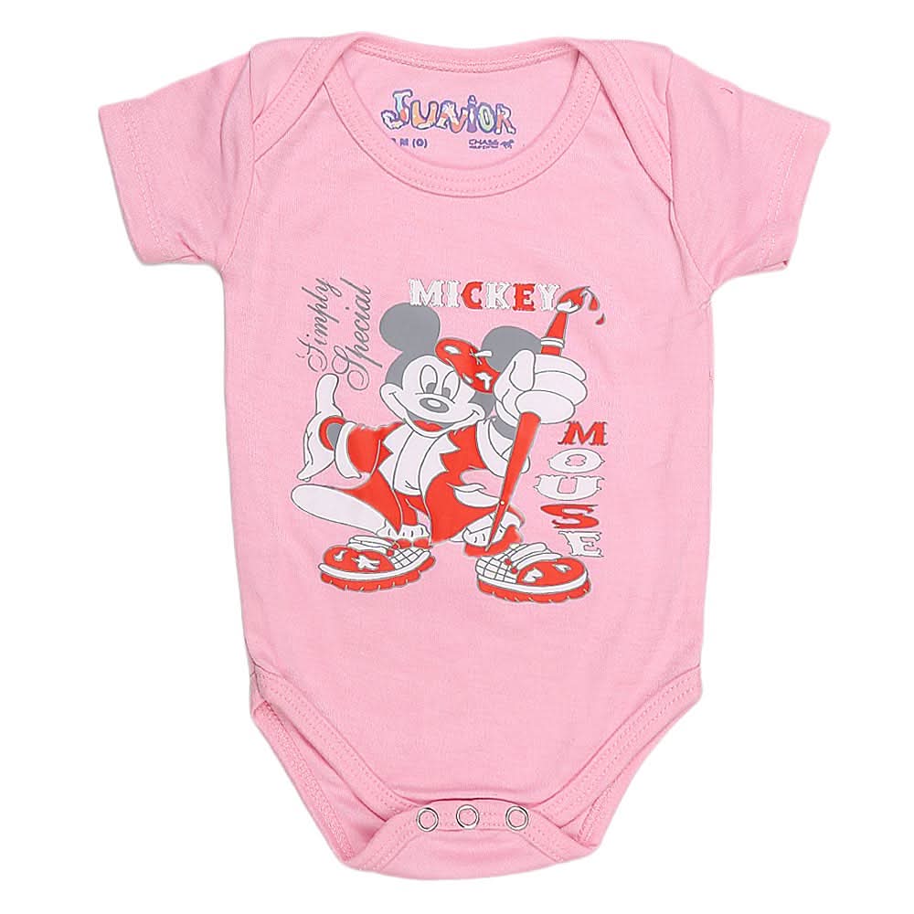Newborn Girls Romper - Pink - test-store-for-chase-value