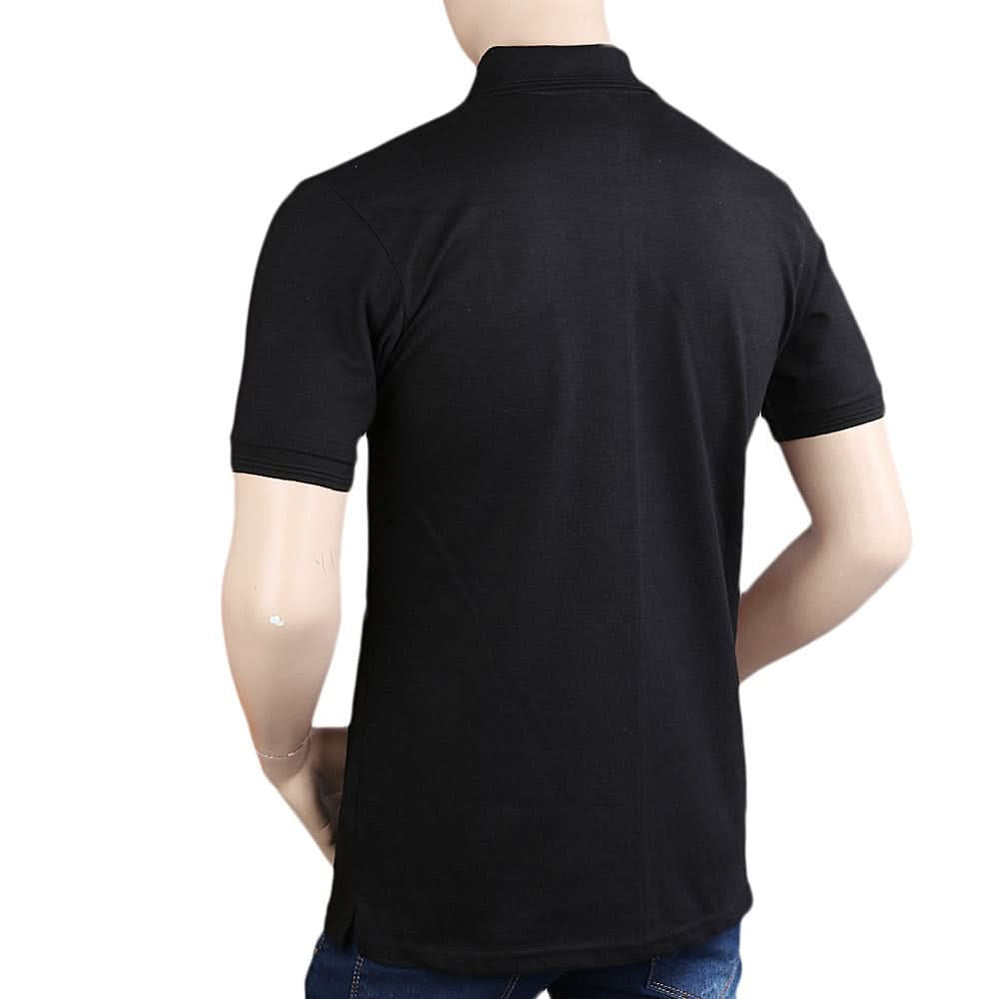 Men's Half Sleeves Polo T-Shirt - Black, Men, T-Shirts And Polos, Chase Value, Chase Value