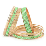 Women's Fancy Bangles 13 Pcs - Green - test-store-for-chase-value
