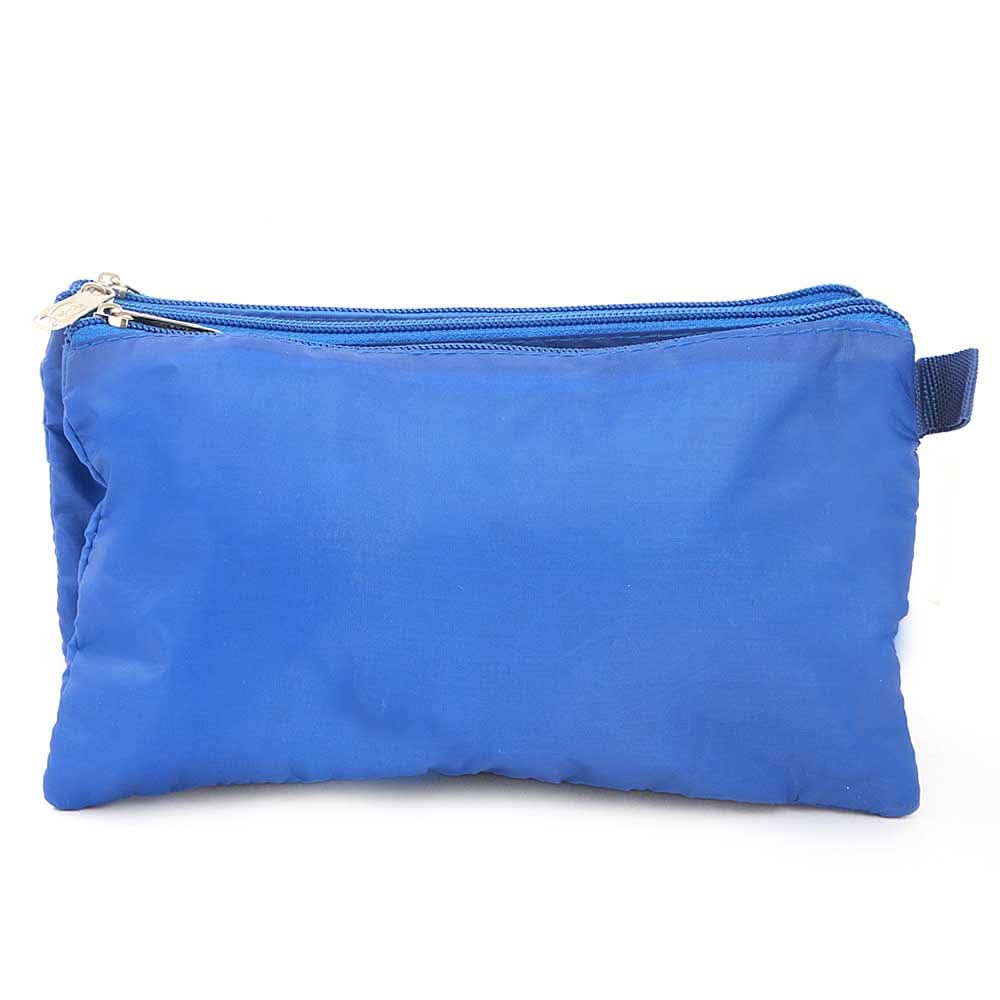 Pencil Pouch Three Zipper - Blue, Kids, Pencil Boxes And Stationery Sets, Chase Value, Chase Value