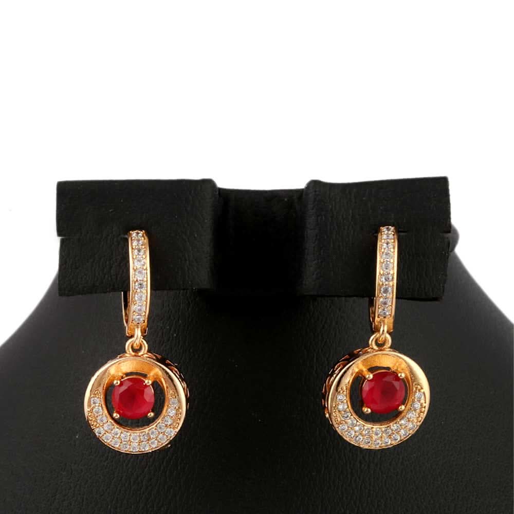 Women's Fancy Earring - Golden Red, Jewellery, Chase Value, Chase Value
