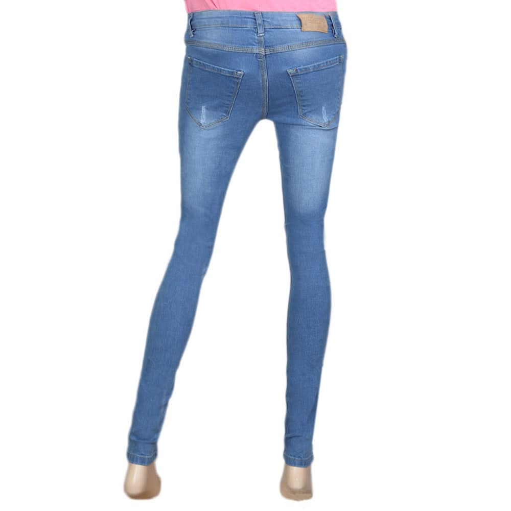 Women's Denim Pant - Blue, Women, Pants & Tights, Chase Value, Chase Value