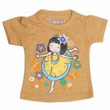 Newborn Girl's T-Shirt - Camel - test-store-for-chase-value