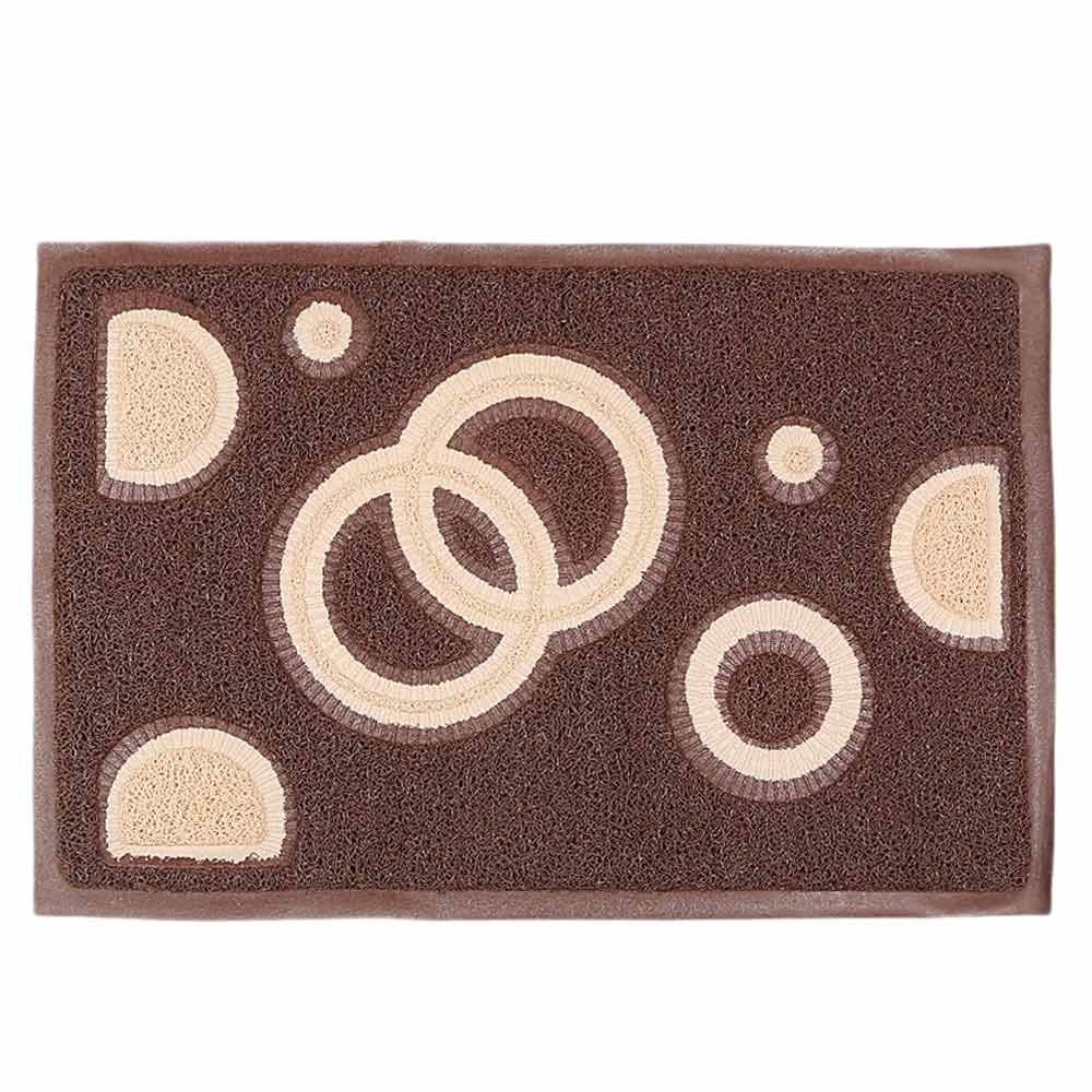 PVC Door Mat 15 x 22 - Brown, Home & Lifestyle, Mats, Chase Value, Chase Value