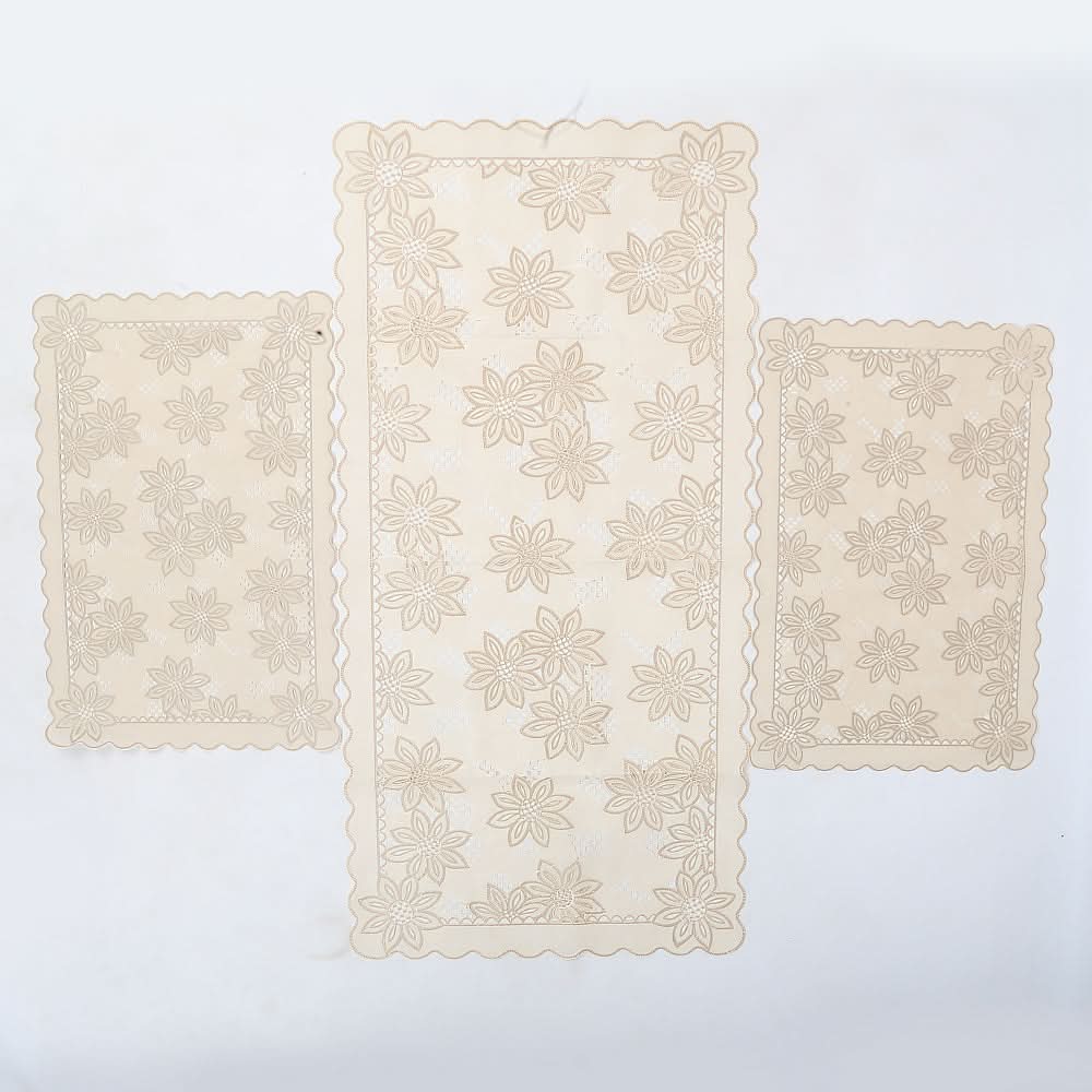 Centre Table Mat 3 Piece Set - Fawn, Home & Lifestyle, Mats, Chase Value, Chase Value