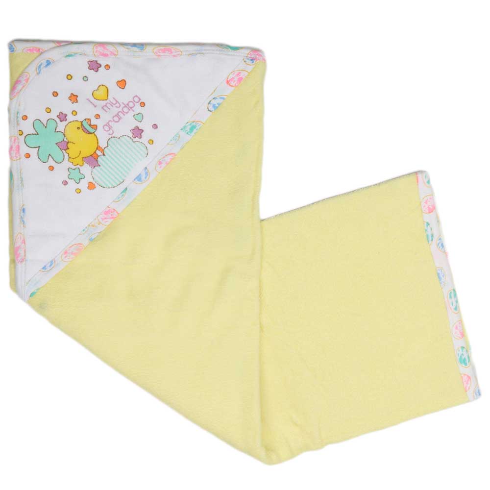 Newborn Baby Bath Towel - Yellow, Kids, Bath Accessories, Chase Value, Chase Value
