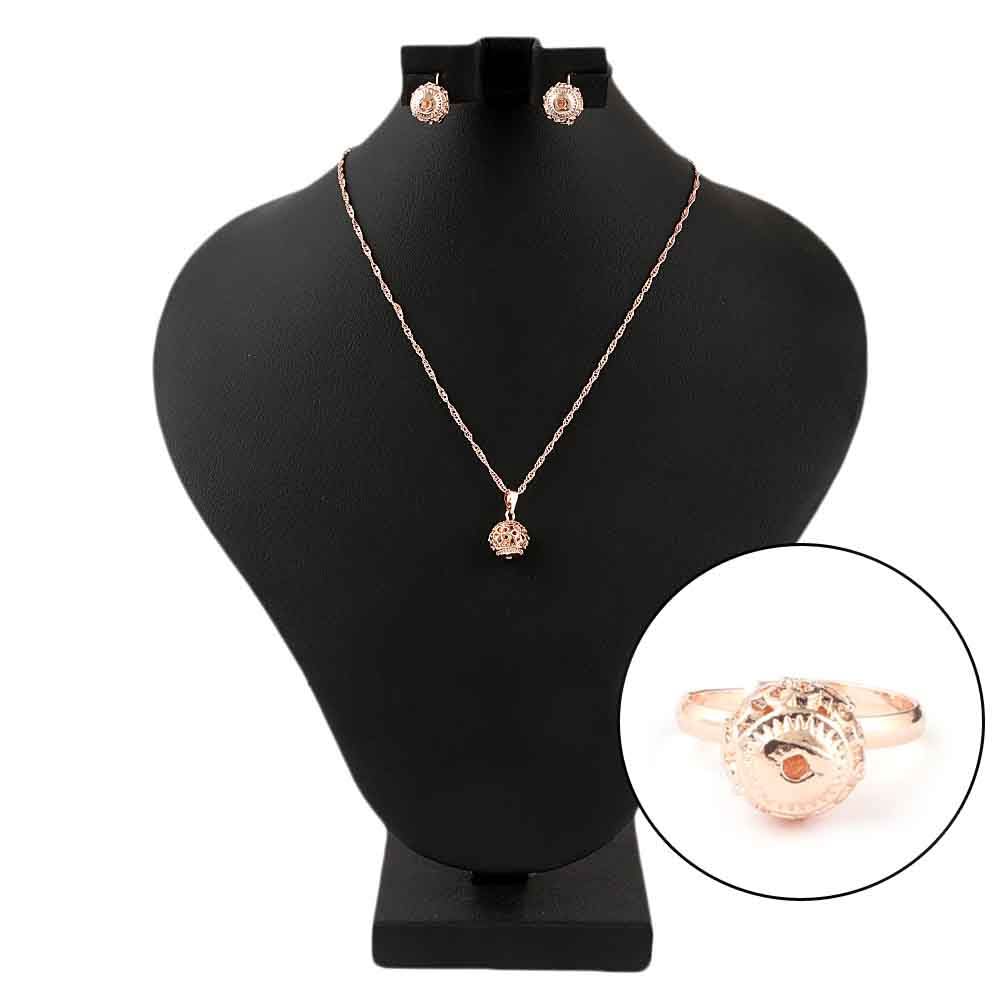 Women's Fancy Locket Set - Golden - test-store-for-chase-value
