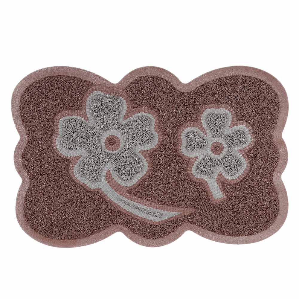 PVC Door Mat 14 x 22 - Brown, Home & Lifestyle, Mats, Chase Value, Chase Value