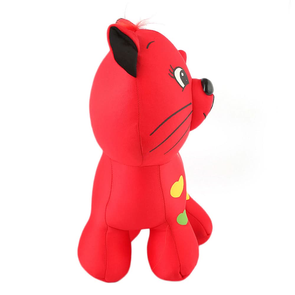 Stuffed Soft Been Cat - Red, Kids, Stuffed Toys, Chase Value, Chase Value