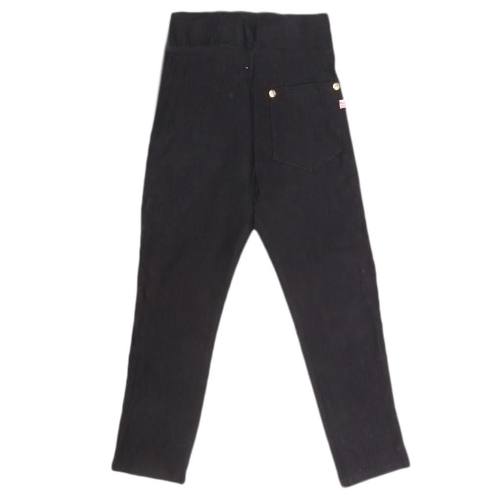 Girls Cotton Pant - Black, Kids, Pants And Capri, Chase Value, Chase Value
