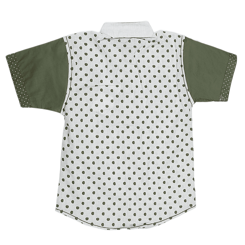 Boys Casual Shirt - Green - test-store-for-chase-value