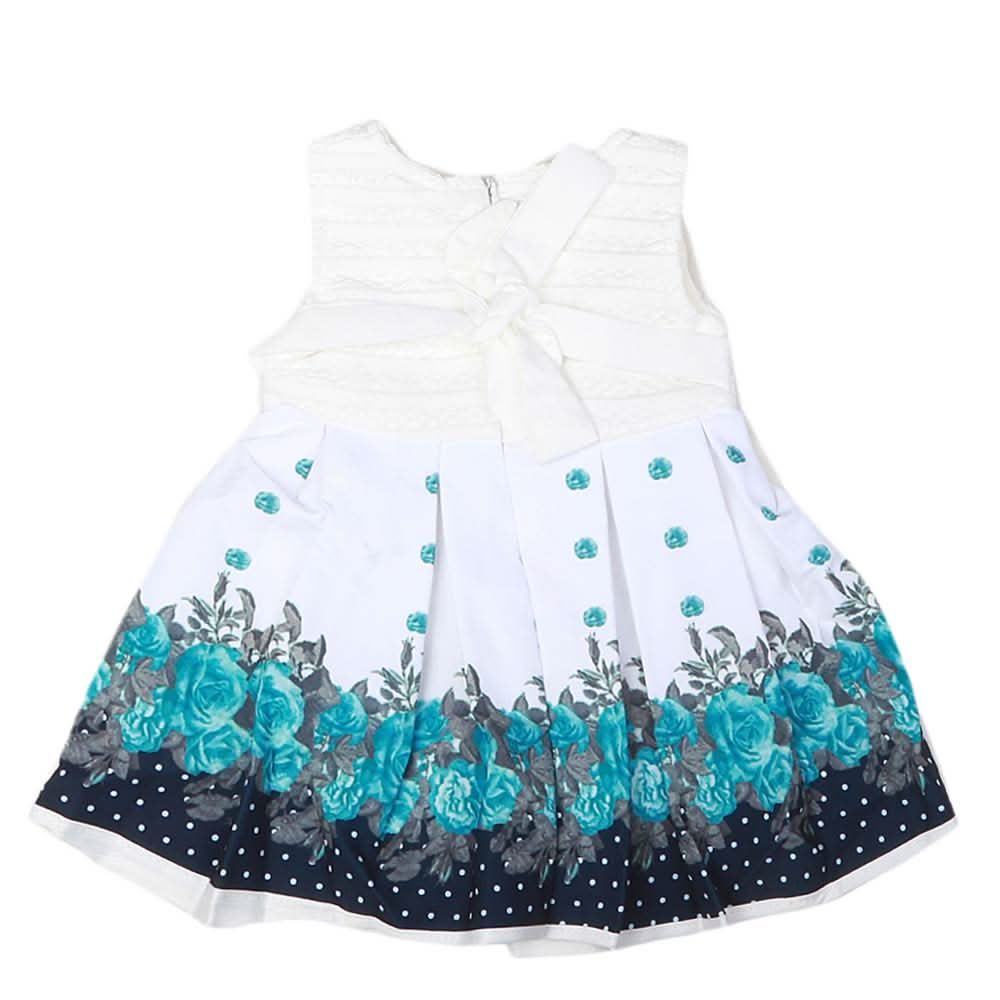 Newborn Girls Frock - White, Kids, NB Girls Frocks, Chase Value, Chase Value