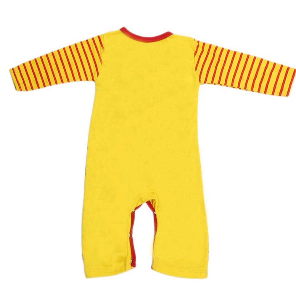 Newborn Boys Full Sleeves Romper - Yellow, Kids, NB Boys Rompers, Chase Value, Chase Value