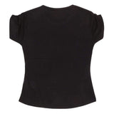 Girls Half Sleeve Fancy T-Shirt - Black, Kids, Girls T-Shirts, Chase Value, Chase Value
