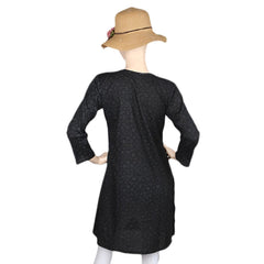 Chikan Kurti For Women's - Black - test-store-for-chase-value
