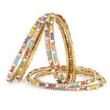 Girl's Fancy Bangles 6 Pcs - Multi - test-store-for-chase-value