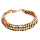 Women's fancy Anklet - Golden Red, Women, Foot Jewellery, Chase Value, Chase Value