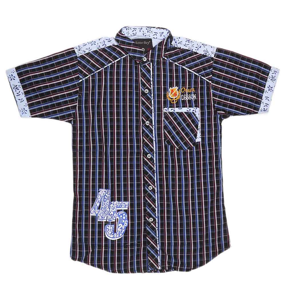 Boys Casual Shirt - Black, Kids, Boys Shirts, Chase Value, Chase Value
