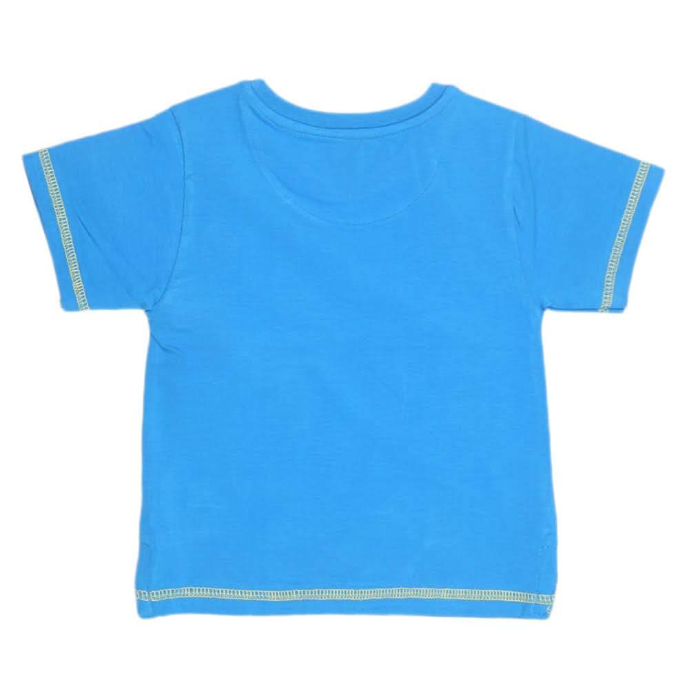 Boys Half Sleeves T-Shirt - Blue - test-store-for-chase-value