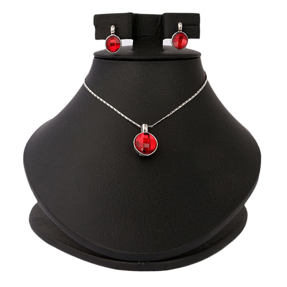 Women's Fancy Locket Set - Red, Women, Chains & Lockets, Chase Value, Chase Value