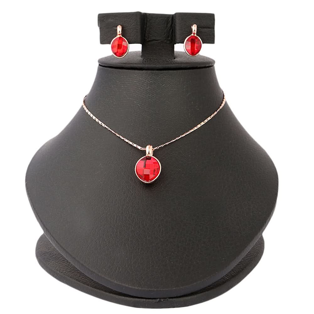 Women's Fancy Locket Set - Red, Women, Chains & Lockets, Chase Value, Chase Value