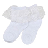 Girls Frilly Socks - White, Kids, Girls Socks, Chase Value, Chase Value