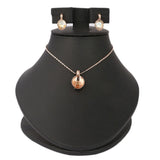Women's Fancy Locket Set - Peach, Women, Chains & Lockets, Chase Value, Chase Value