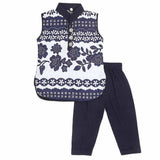 Newborn Girls Fancy Suit 2 Pcs - Dark Blue, Kids, NB Girls Sets And Suits, Chase Value, Chase Value