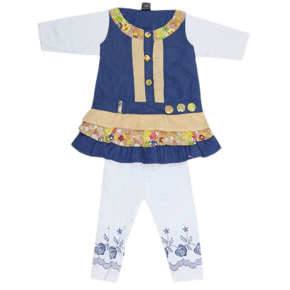 Girls Fancy 2 Piece Suit - Blue, Kids, Girls Sets And Suits, Chase Value, Chase Value