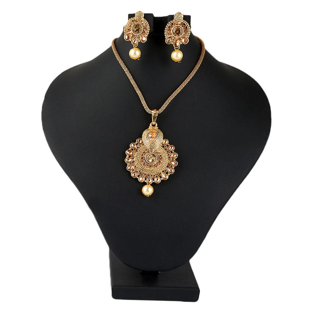 Women's Fancy Jewellery Set - Golden - test-store-for-chase-value